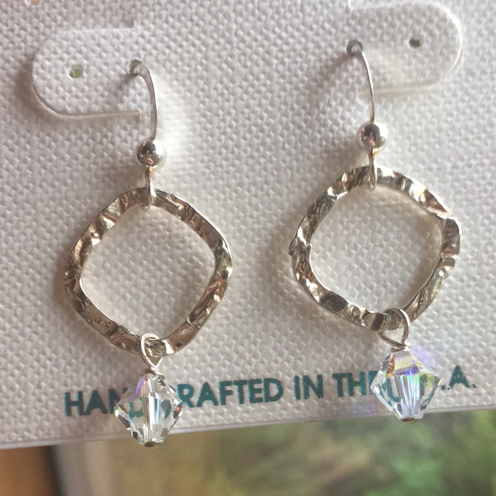 NWT Sterling and Swarovski Earrings